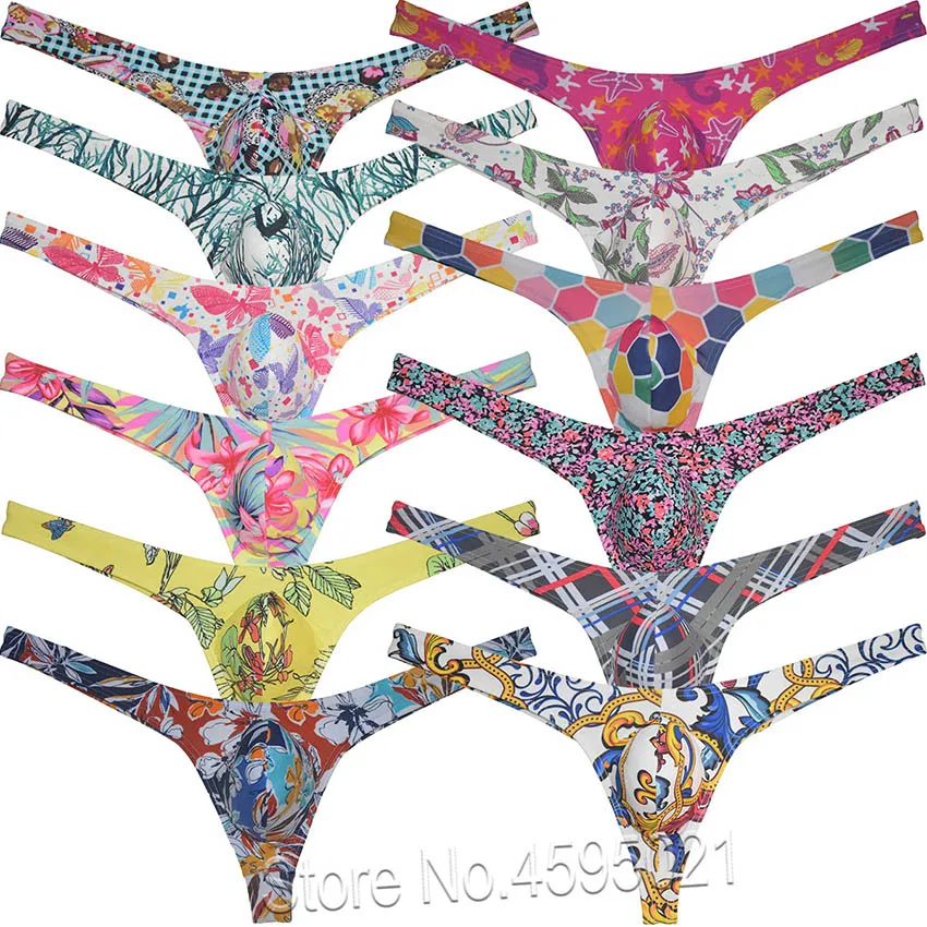 Sexy pánske bikiny Bulge Petouch THOG Brazílske spodné prádlo Nízkopodlažné plavky G-Strak Hipster telocvične T-Back Tangas