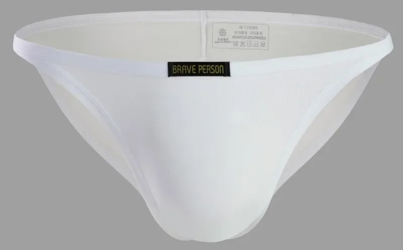 Sexy pánske spodné prádlo gay s nízkym pásom u konvexného vrecka krátke hladké ľadové hodváb rýchle suché bikiny Pohodlné elastické cool sa cíti spodnú časť