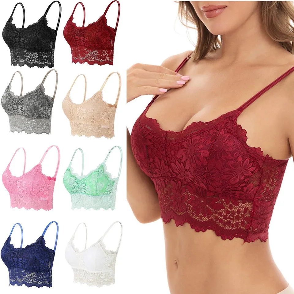 Sexy čipka spodná bielizeň podprsenka pre ženy Vest nerwear fitness cvičenie jogu bežecká ležérne bary veľké bežecké spodné prádlo