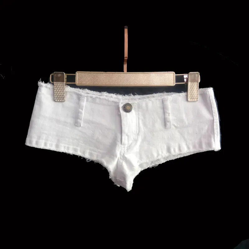 Sexy ženy Tassel Low Rise pás horúce krátke sexy denim korisť Sexy džínsy šortky vintage roztomilé mikro krátke klubové oblečenie