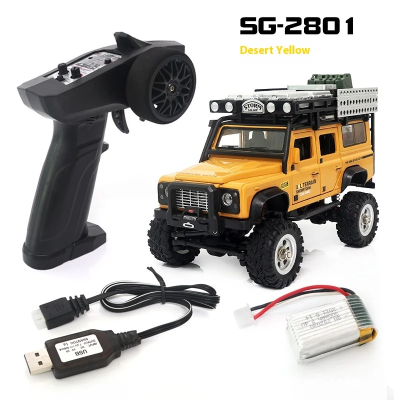 SG2801 Simulácia RC CAR 1/28 Diaľkový ovládací moment Výkonný krútiaci moment 2,4G terénne horolezecké hračky pre vozidlá pre deti darček pre deti