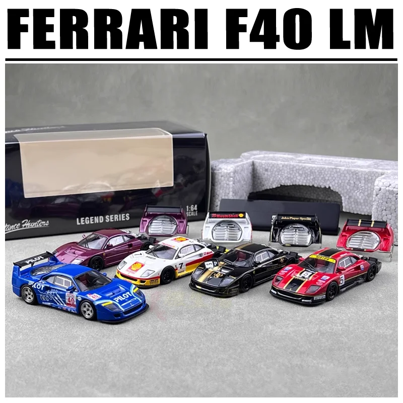 SH 1/64 Ferrari F40 LM Vynikajúca verzia zliatiny hračky Motorové vozidlo Diecast kovové modely Darčeky