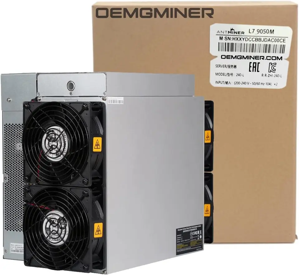 SH New Bitmain Antminer L7 9050m DOGE COIN & LITECOIN LTC COIN COIN ASIC MINER Crypto Mining Machine