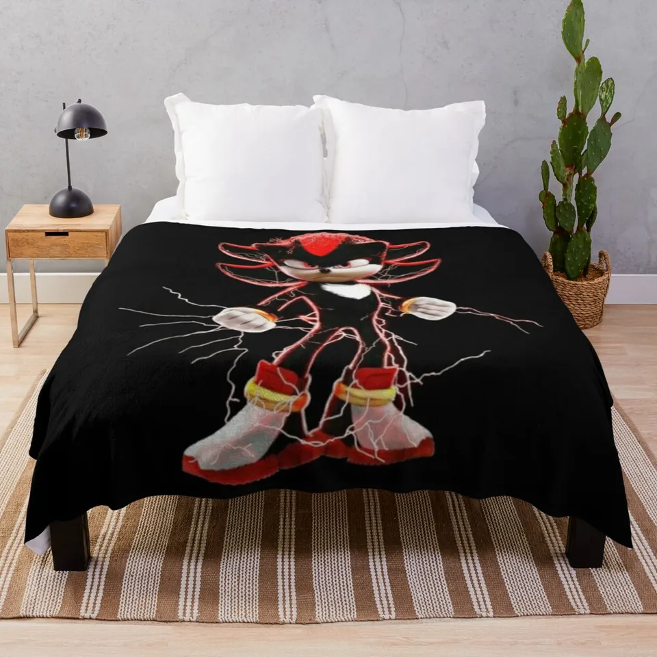 Shadow the Hedgehog hádzať prikrývku teplý anime halloween furry prikrývky