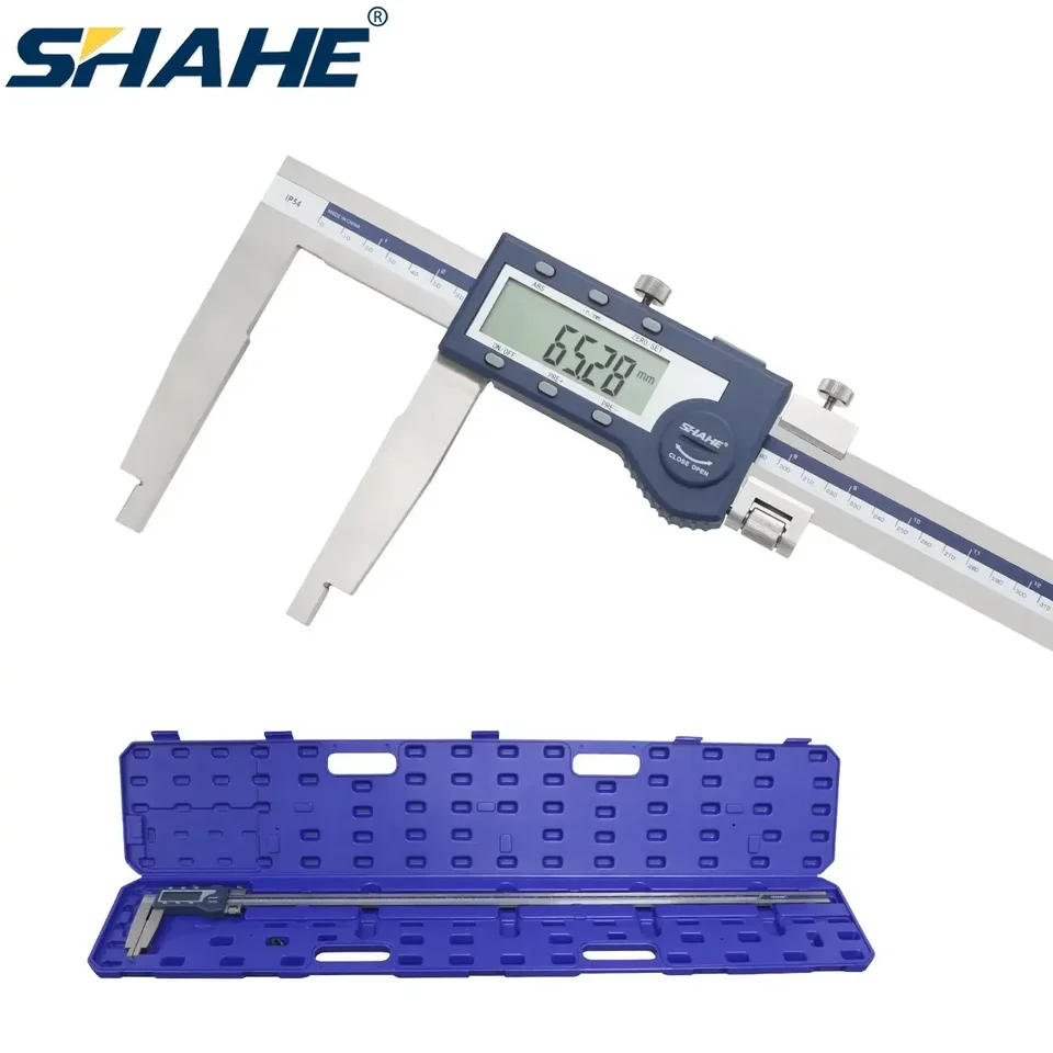 SHAHE 1000 mm elektronický mikrometer Presnosť MEEROVANIA SEMERATION s veľkým digitálnym displejom a telom z nehrdzavejúcej ocele