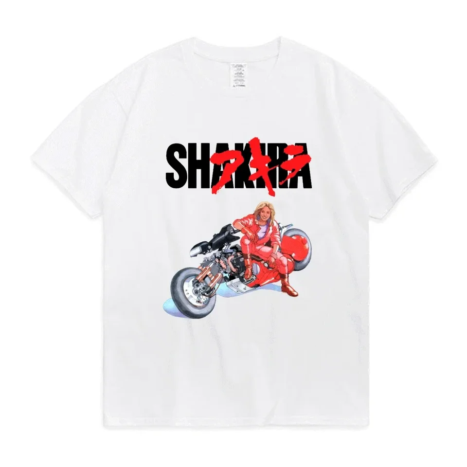 Shakira T tričko Akira brokera Kaneda Motocykel Japonsko Anime tričká Tokoyo Funny Nadmerné nadmerné streetwear tričko tričká Men Dámske vrcholy