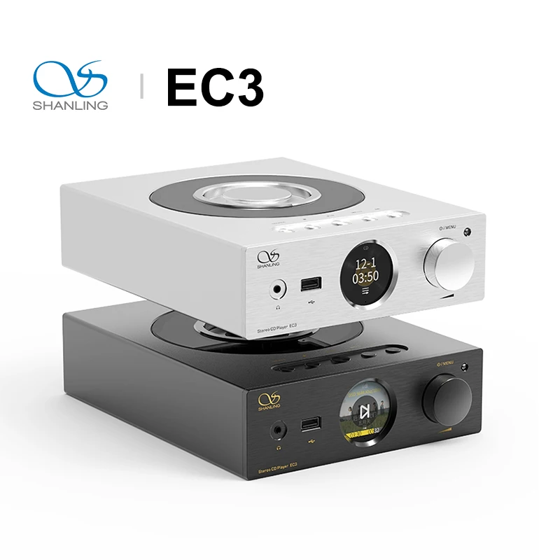 Shanling EC3 Stereo CD prehrávač Bluetooth DAC Hi-Res Desktop Hudobný prehrávač Prep-amplifier s CD80 HD850 Drive ES9219C LTA8092