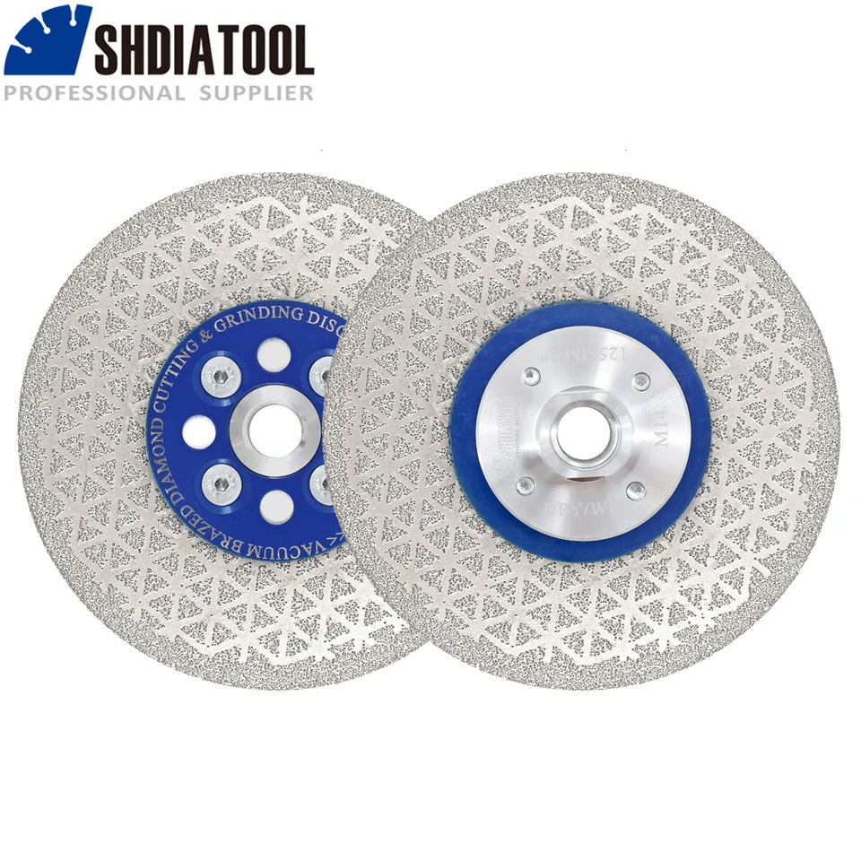 Shdiatool 100 mm 115 mm 125 mm diamantový disk Disc Disc Dis -ded Porcelánová keramická dlaždica mramor s prírubovým diamantovým kolesom