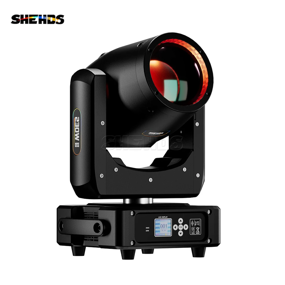 Shehds Mini 7r 230W lúč pohybujúce sa hlava Lighting Frost Rainbow Effect s bojovým puzdrom DJ Nightclub Show Show Svetlo Disco Light