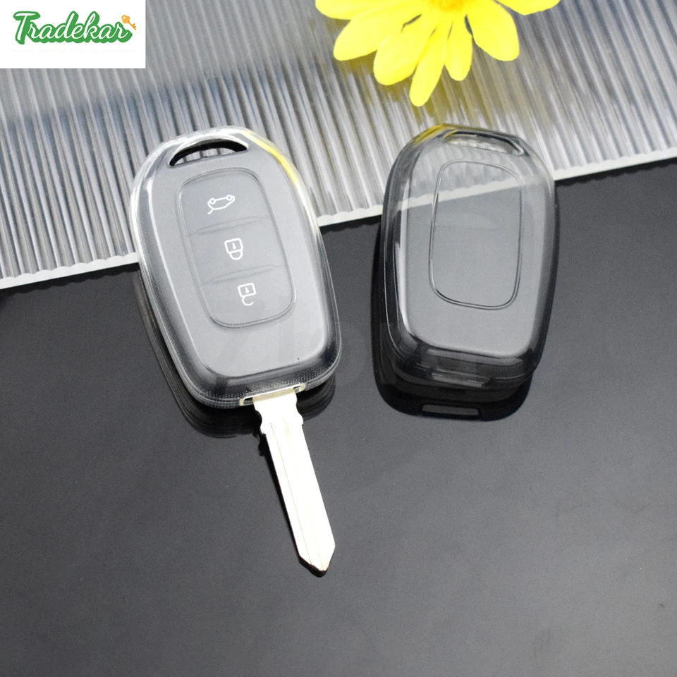 Shell FOB pre Renault Kwid Trafic Symbol pre Daia Sandero Logan Duster 2016 2017 2018 TPU Diaľkový kryt automobilu Case Case