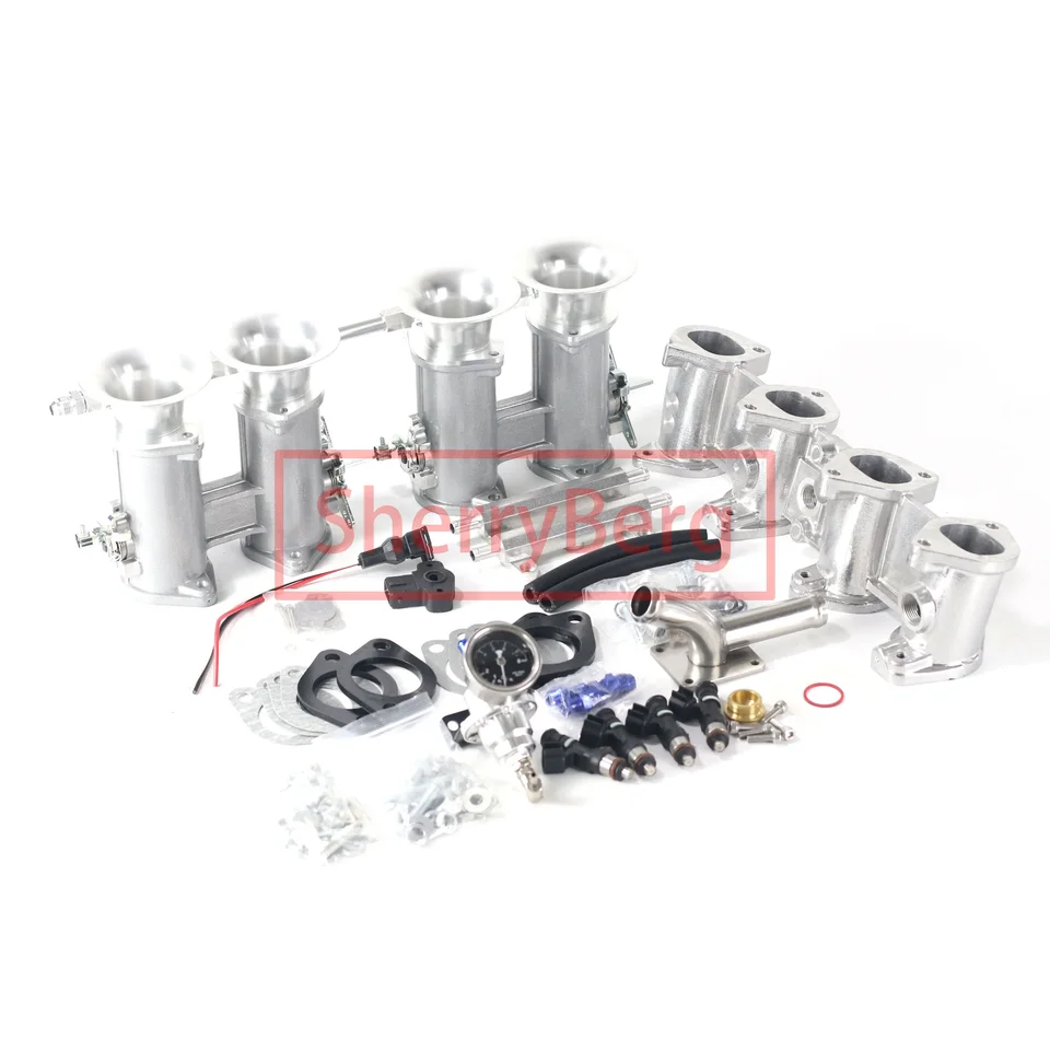 Sherryberg 45 mm DCOE 45DCoe Twin Tode Body + Trifold Kit + palivová koľajnica pre Weber Dellorto Empi pre BMW 1600 1800 2000 2002