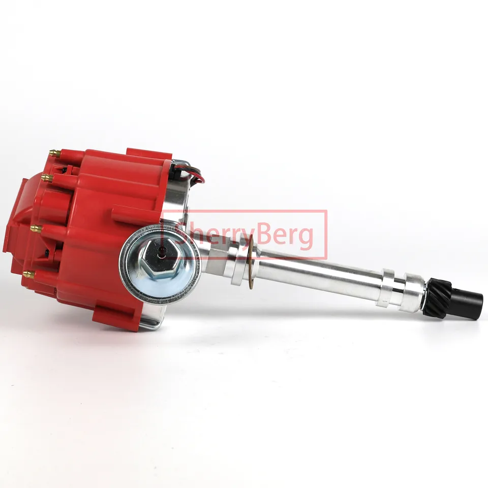 Sherryberg Nový kompletný distribútor Red Cap pre MSD Model Ignition 8365 Pro-Billet pre GM HEI SBC BBC 265 327 350 400 396 454