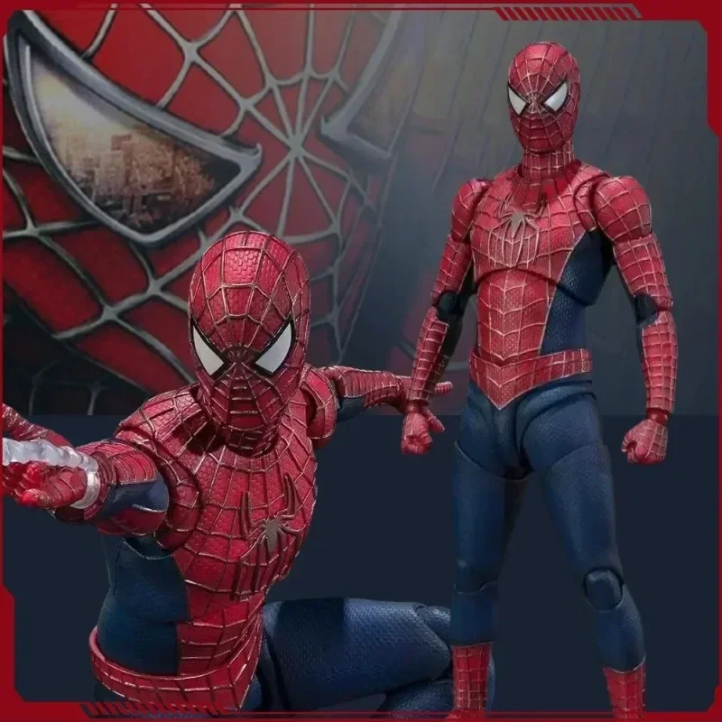 SHF Spider Man 3 Action Figure Spiderman 3 Tobey Maguire Anime Figurine PVC Model Collection Collection Direct Decor Rok Darčeky