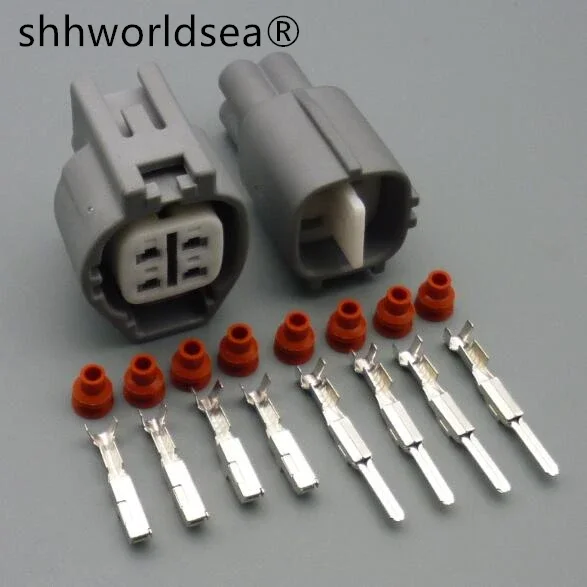 Shhworldsea 4 PIN 2,2 mm kyslíkový senzor konektorový konektor Mužská ženská zástrčka pre Toyota 1JZ-GTE 2JZ-GTE 6188-0517 6189-0629