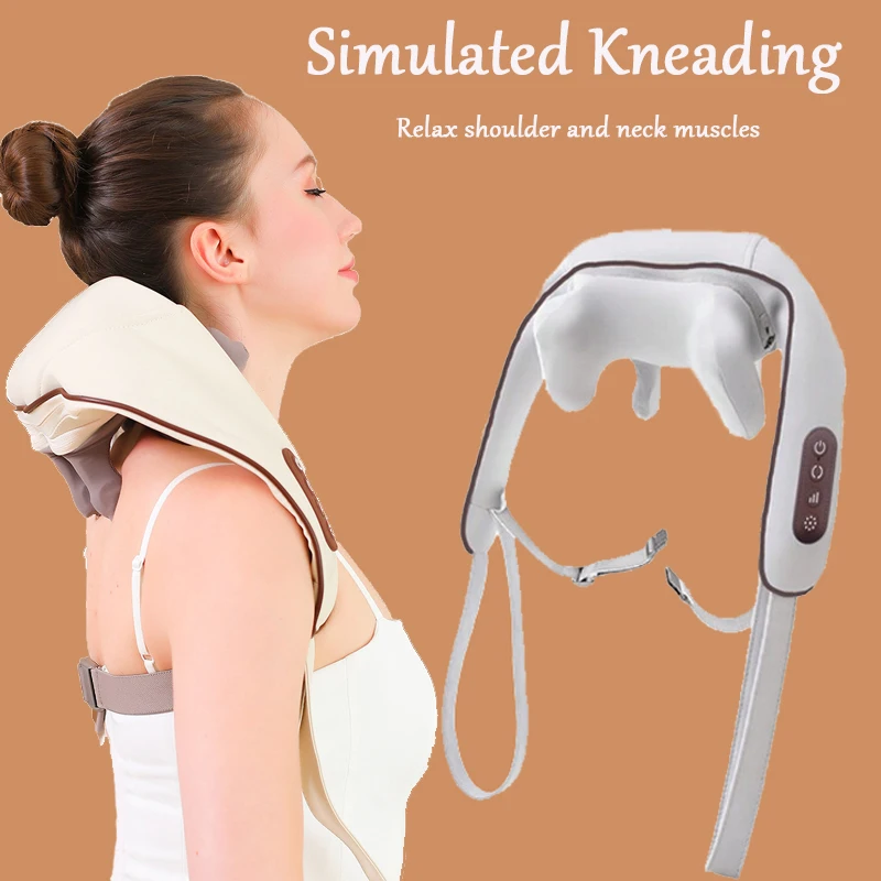 Shiatsu simulovaná ľudská ruka krčka chrbtice Massager Tepelné miesenie na úľavu od bolesti hlboký svalový relaxácia Multifunkčná