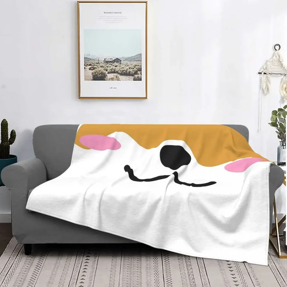 Shiba Inu Dog Shibe Kawaii Doge Deka koralovej fleece plyšové prenosné prenosné prikrývky na tenké hádzanie pre pohovku Plyš na tenkú prikrývku