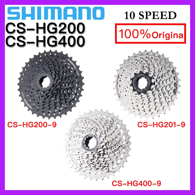 Shimano 9 Speed ​​MTB Bicycle Cassette Freewheel HG200 HG201 HG400 LG300 9V HORSKÉ BIKOVÉ AKOMORY K7