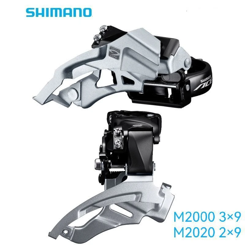 Shimano Altus Front Derailleur FD M2000 9 Rýchlosť pre MTB Down Swing Dual Pull M2020 Top Swing M2020 Top Swing