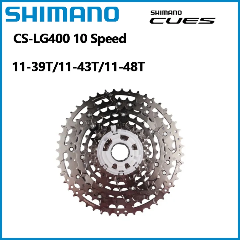 Shimano Cues Linkglide CS LG400 10S 11-39T 11-43T 11-48T kazety 10-stupňová pre MTB Dlhodobý výkonový bicykel E-Biking Performance Bike