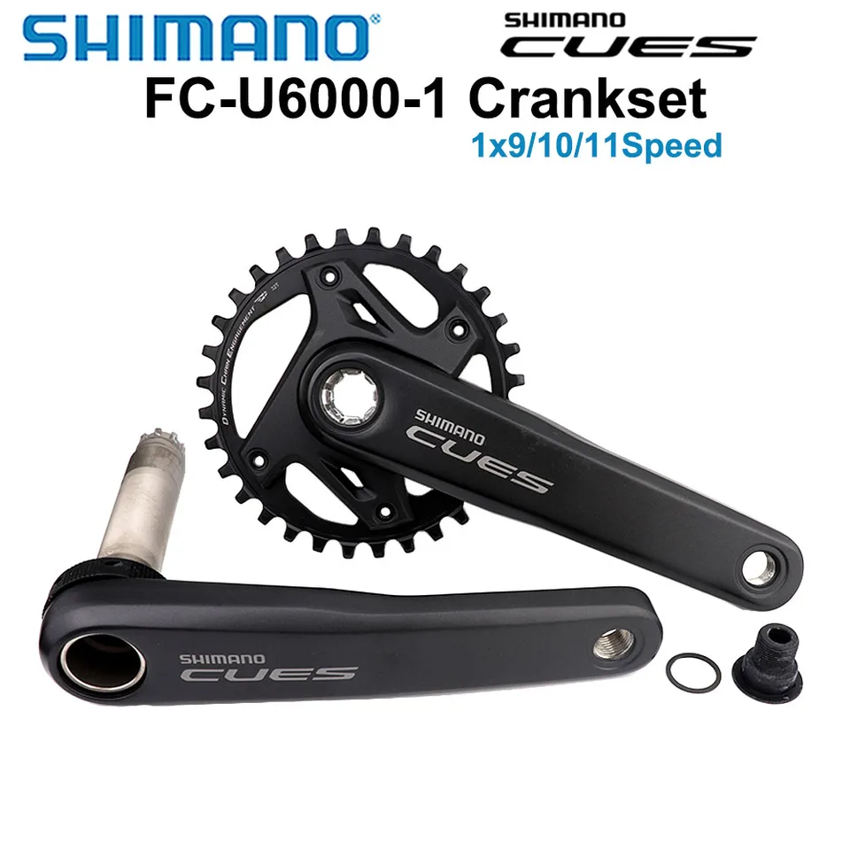 Shimano Cues U6000 Crankset FC-U6000 9/10/111111111-hodnota kľukovej sady pre bicykel MTB 170 mm/175 mm kľuka 30T/32T/40T/42T