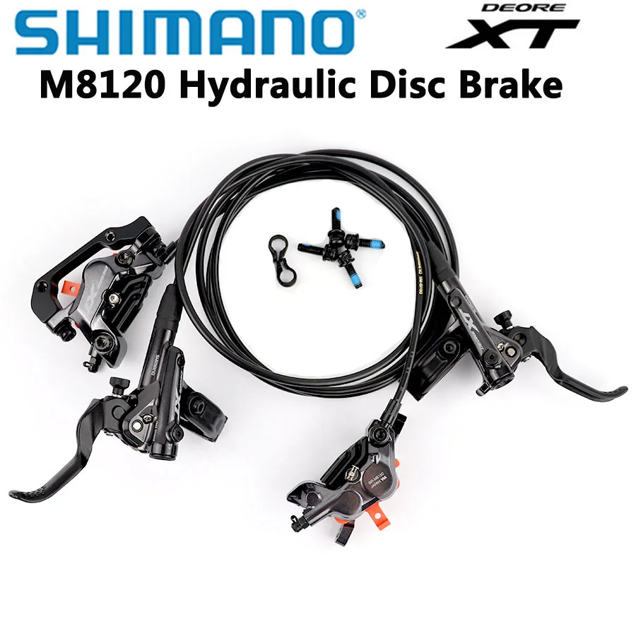Shimano Deore XT M8120 BRZDA 4 piest hydraulicbike Disc Brzdí ľadové vankúšiky BL-M8100/BR-M8120 800/900 mm-1600 mm