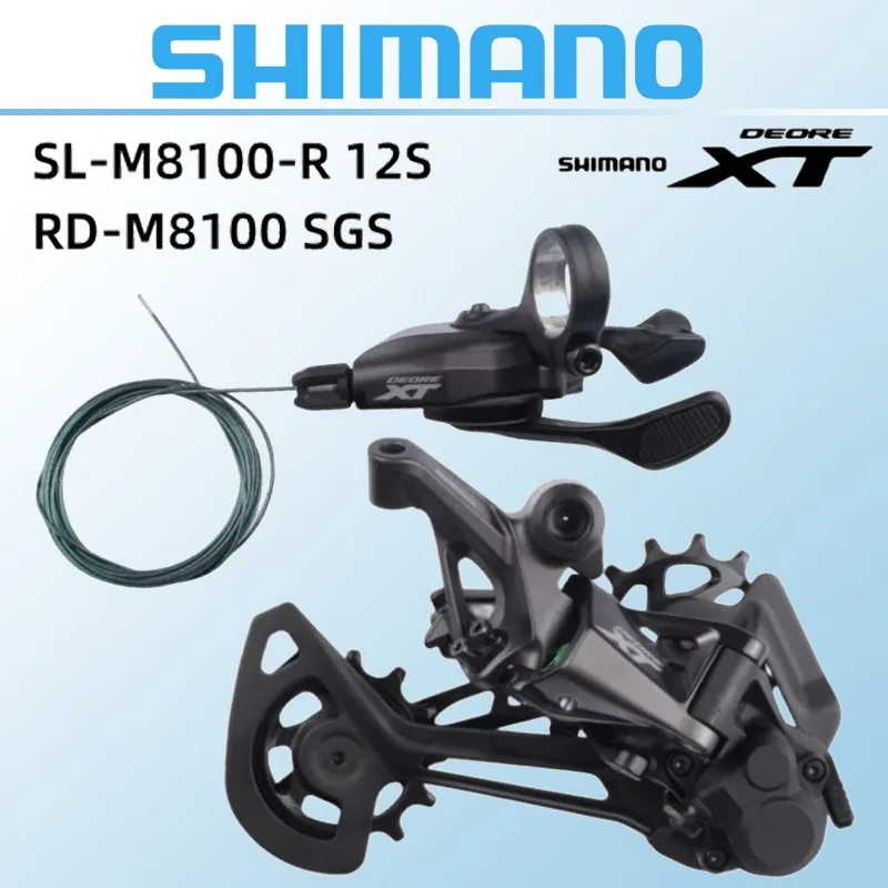 Shimano Deore XT Rd M8100 SGS Zadná prehadzovač SL-M8100 Shifter Lever 12V 2V MTB Mountain Bike Shadow Rd 1x12 Rýchlosť