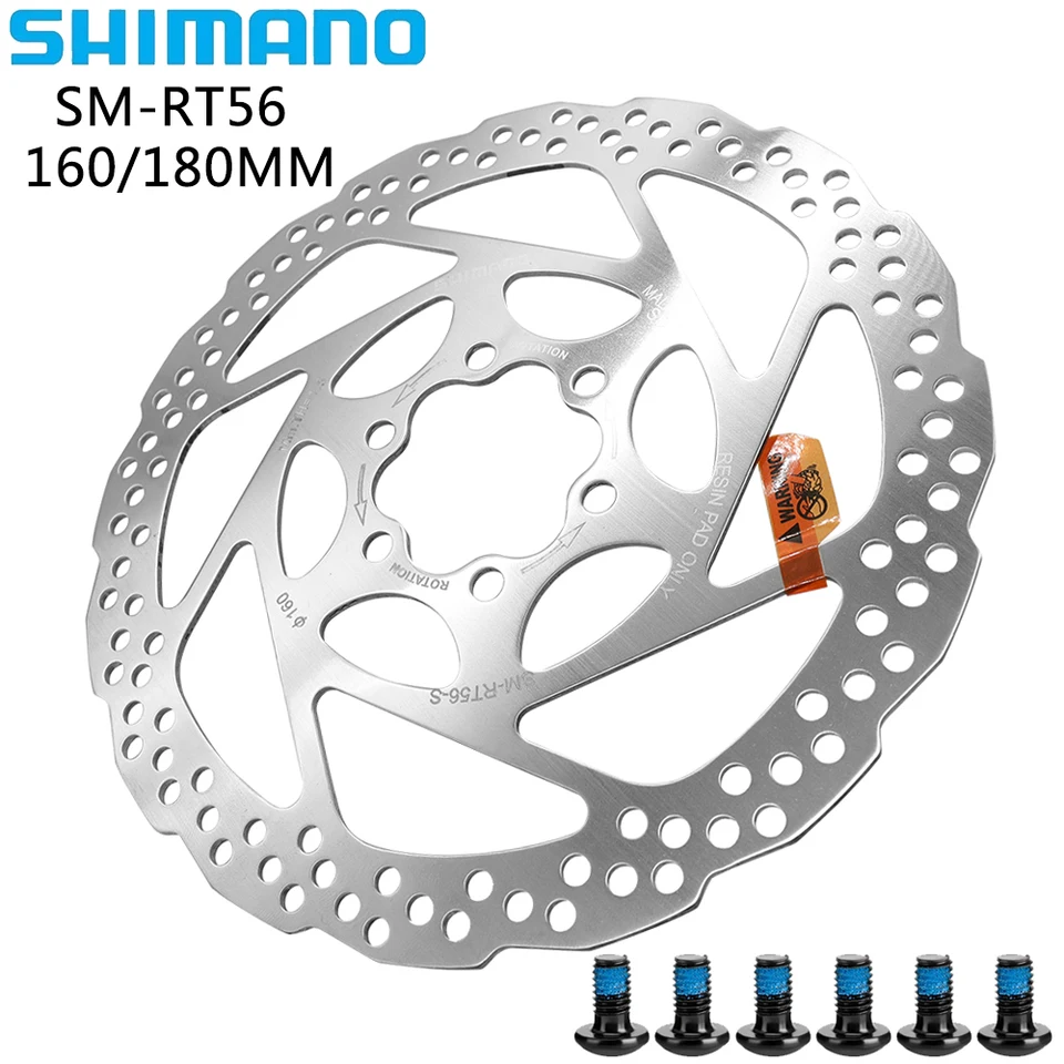 Shimano SM RT56 Disc Brzdenie rotor 160/180 mm SM-RT56 BRZDA BRZDY