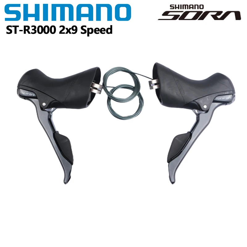 Shimano Sora St R3000 R3030 Dual Control Lever 2x9 3x9 Speed ​​St R3000 Prehalmeur Road Bike R3000 Shifter 18 Rýchlosť