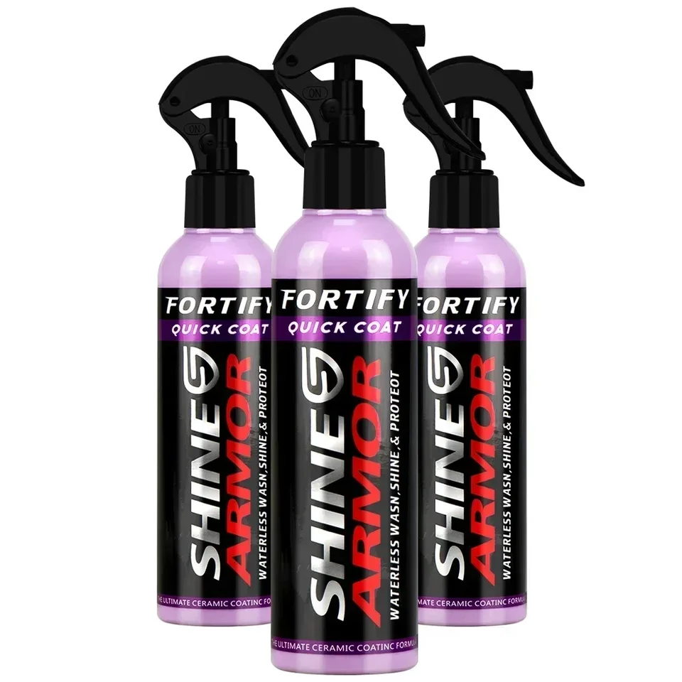 Shine Armor Fortify Quick Coat Coatic Coating Car Vosk lasklý sprej bez vody bez vodí