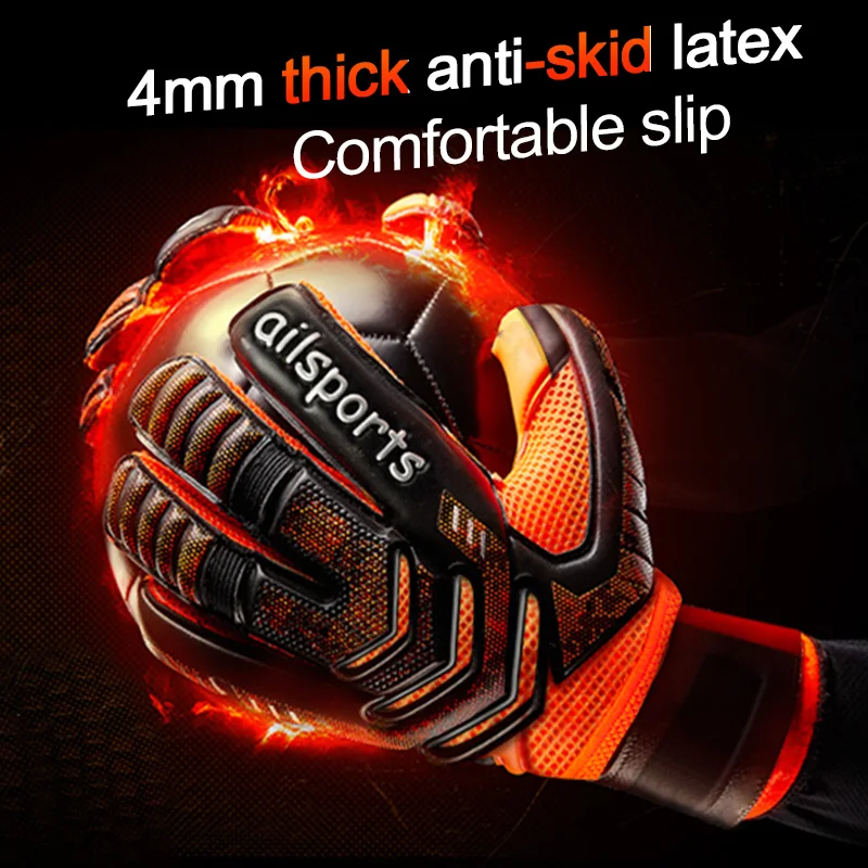 Shinestone Professional Brankár rukavice prstom Ochrana prstom Zhruba latexového futbalového brankára rukavice futbalového brankára rukavíc