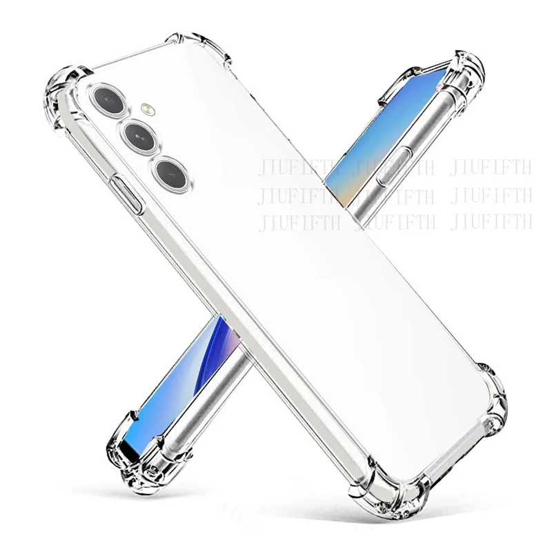 Shockproof Clear Silikone Puzdro pre Samsung Galaxy A16 A26 A36 A56 5G CLEAR Soft TPU PASELS TPU Cover Shell Coques CAPA Fundas