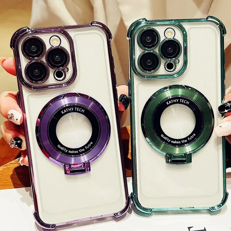 Shockproof Transparent pre Magsafe Magnetic Magnetic Slock Case pre puzdro Samsung Galaxy S25 S20 Poznámka 20 Note20 Ultra Note 10 Plus kryt