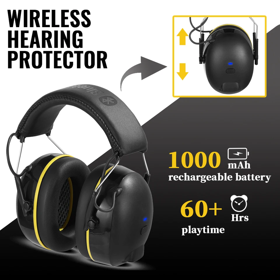 Shooting Earmuff Connect Ochranca sluchu s technológiou Bluetooth 28 dB NRR Ochrana uší pre kosenie stavebných prác