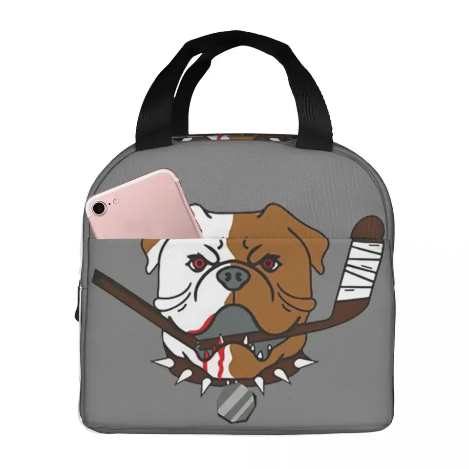Shoresy Sudbury Bulldogs Logo Izolované obedové tašky Prenosné piknikové tašky chladič obedový box Obed tote tote work work