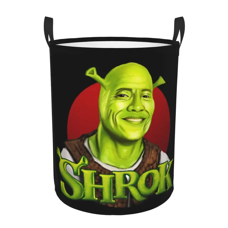 Shrek Plagát Práčovňa prekážajú veľké oblečenie Basket Basket Hračky Bin Organizátor pre deti
