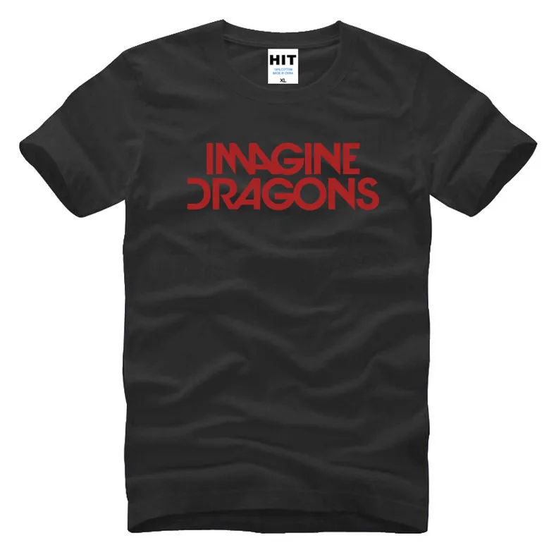 Shubuzhi Nový módny Imagine Imagine Dragons Tričko Men Indie Rock T košeľa s krátkym rukávom bavlnená rocková rolka tričko Men oblečenie