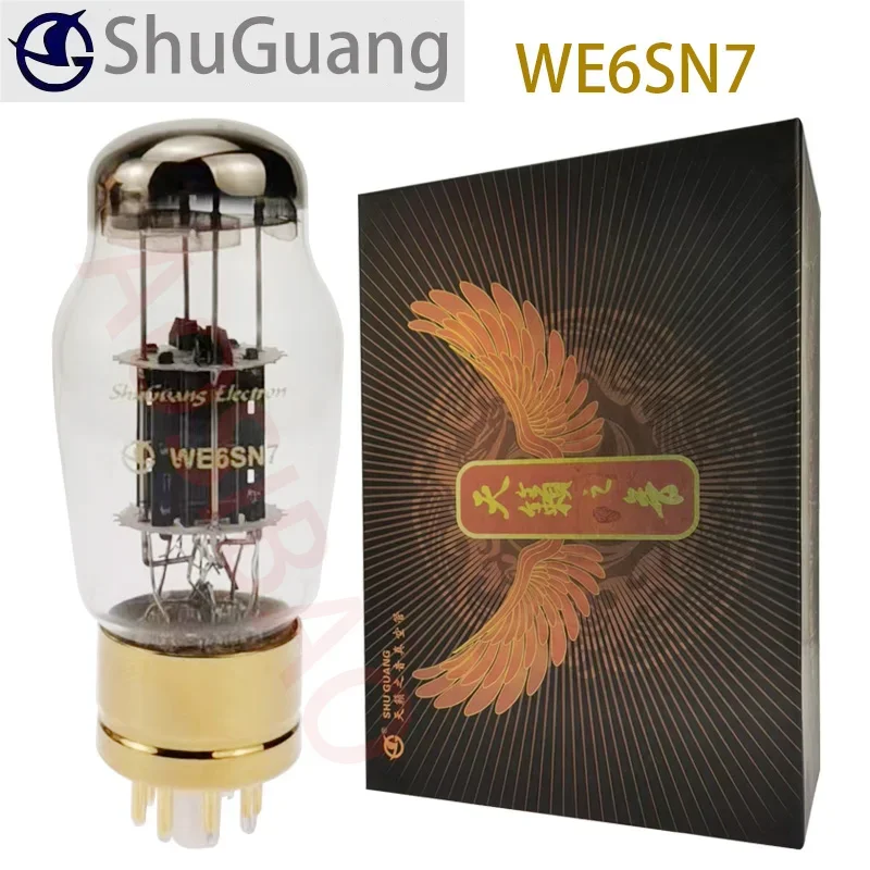 Shuguang WE6SN7 6SN7 Vákuová skúmavka Presnosť Párku Ventil Nahrádza CV181 6H8C 6N8P 6SN7 Elektronické trubice pre zosilňovač
