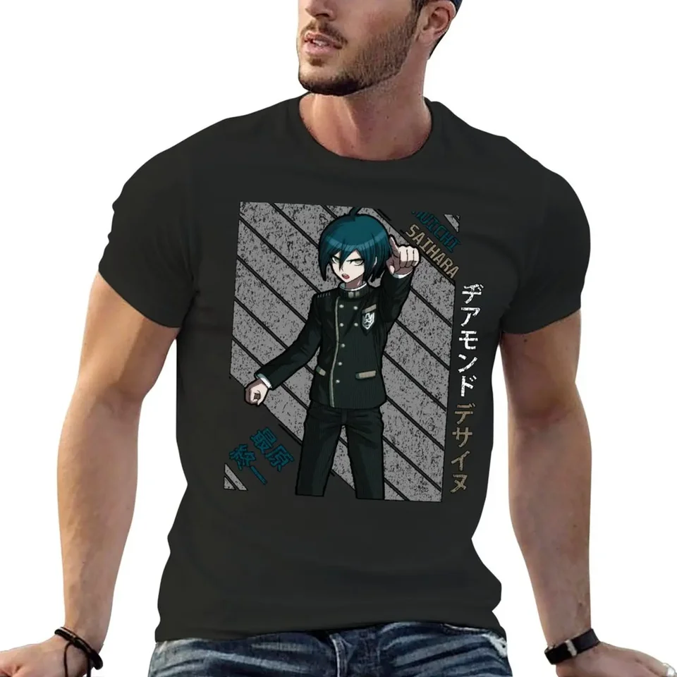 Shuichi Saihara-Danganronpa V3 Tričko Tričká vintage plus veľkosti Tops Pánske grafické tričká anime