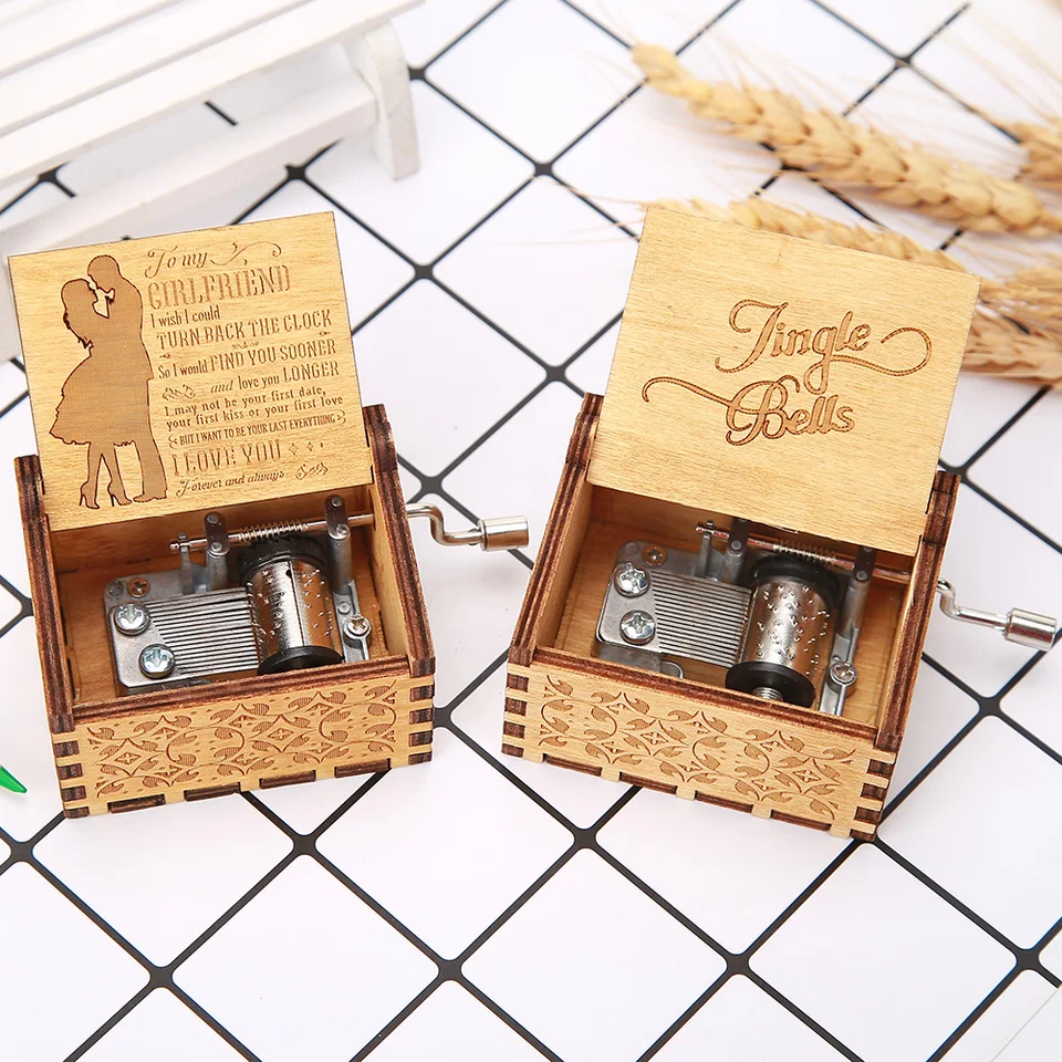 Si moje slnečné svity ručne zavrčané hudobné boxy domáca dekorácia vintage hudobná krabica vianočné narodeniny darček starožič