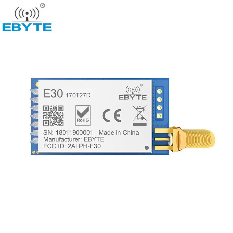 Si4463 170MHz Wireless RF Modul VHF Transceiver Cojxu E30-170T27D UART 500MW SMA Connector IOT IOT TCXO Pánový prijímač