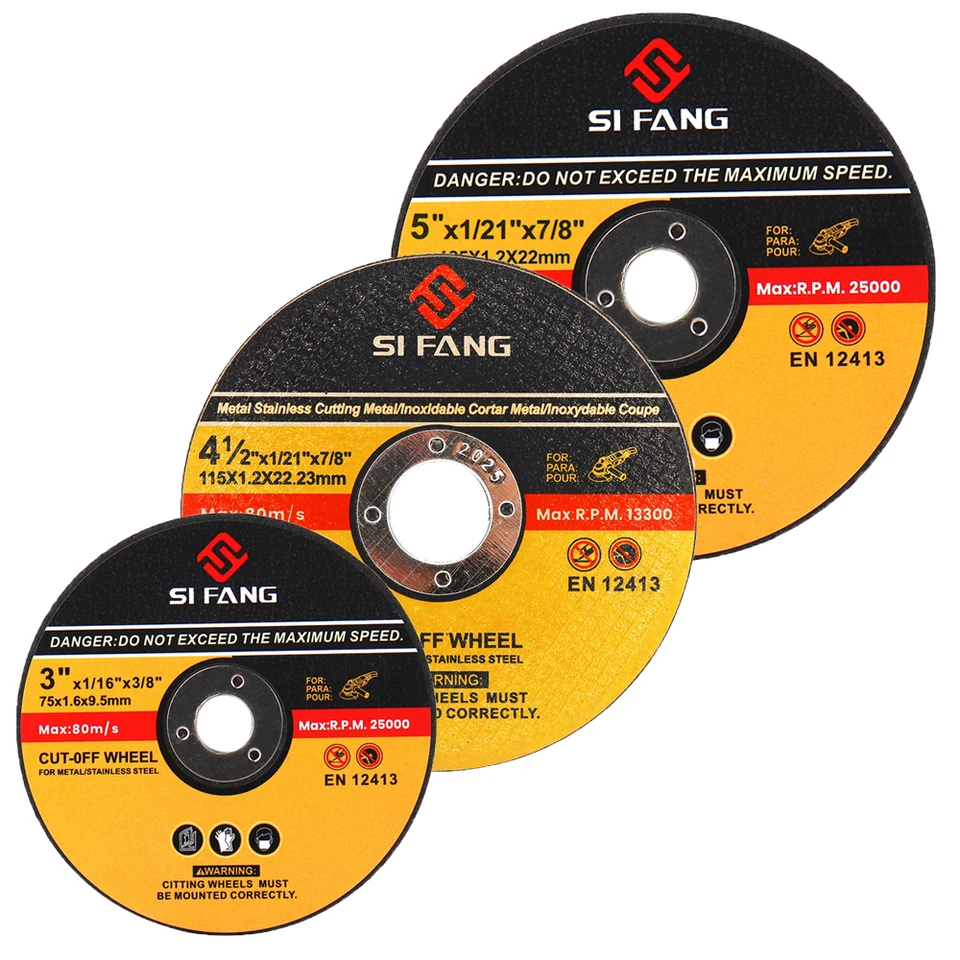 SIFANG 3/4,5/5 palcový brúsny koleso odrezané kolesá Vnútorný priemer 10/22 mm Grind