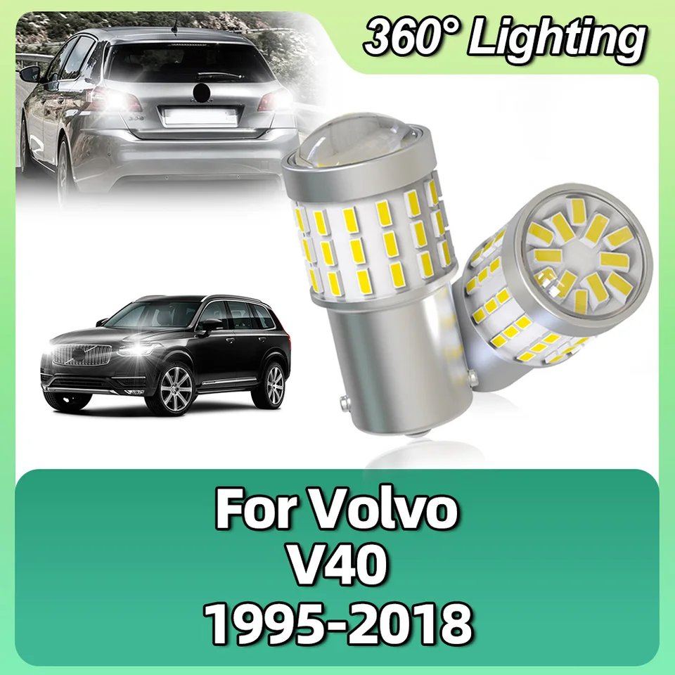 Signálne svetlá automobilu 12V P21W BA15S 1156 LED žiarovky Reverzné záložné žiarovky pre Volvo V40 1995-2012 2013 2014 2015 2015 2016 2017 2018 2018