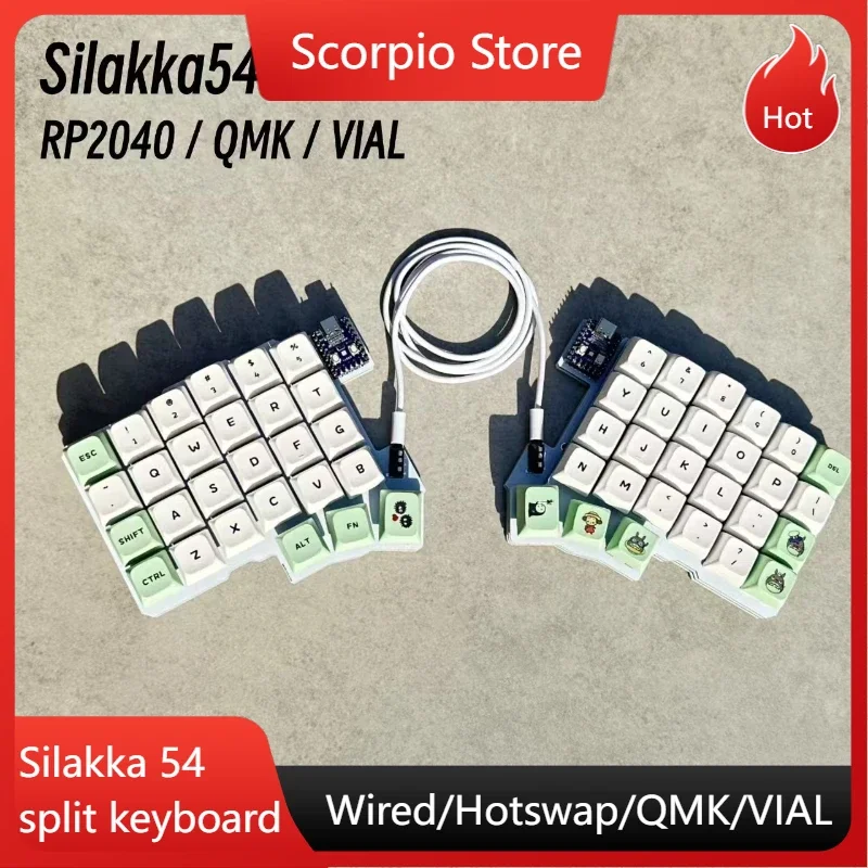 Silakka 54 Split Keyboard RP2040 MASTER CONTROL SPOLAP