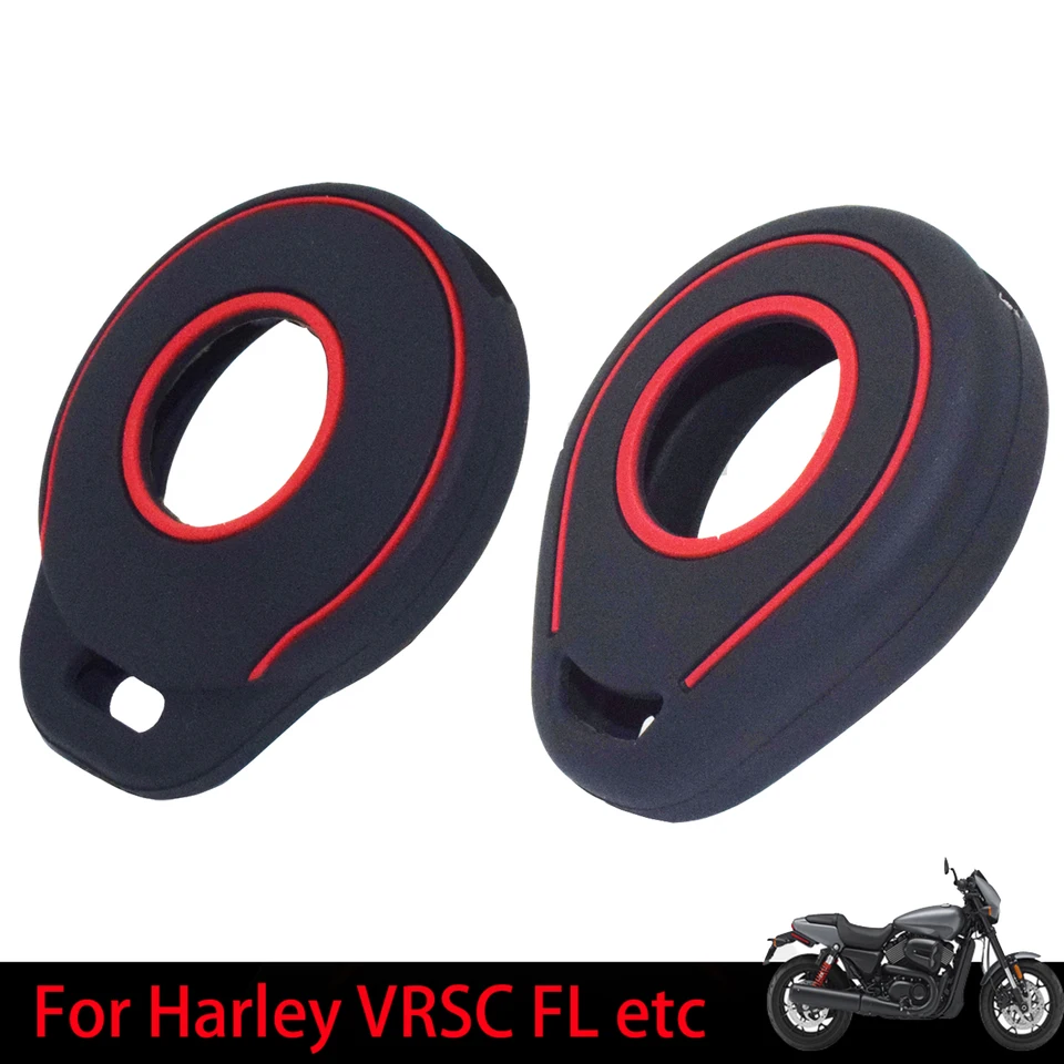 Silikone Key Case Remote FOB Cover pre Harley Davidson Softail Flst Tri VRSC Street Super Dyna Sportster Trike Freewheeler