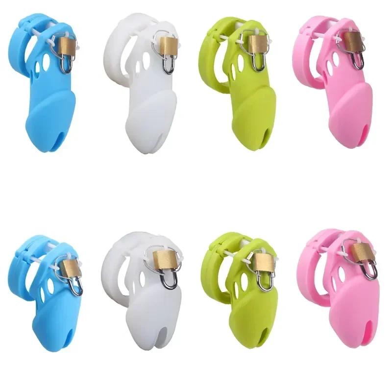 Silikón cudnosť klietka s 5 veľkostiami Mužský kohút zámok Penis Penis Ring cudnosť pásov Sextoys for Men nosidlá bdsm gay sex shop