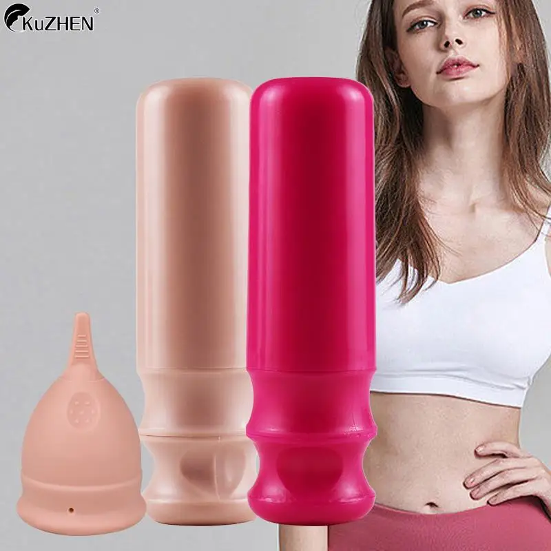 Silikón Menštruačný disk Menštruačný pohár Posilňovač prenosný katéter Medical Feminine Hygienický produkt únikom menštruačného obdobia