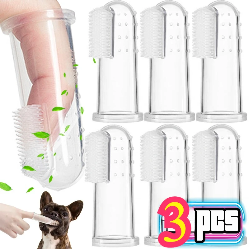 Silikón mäkký maznáčik zubné kefky na zubné kefky pre psie kefka Pes Brush Bad Breat Dych Tartar Care Care Cat Cat Cat Scrub Silikagel Pet Supplies