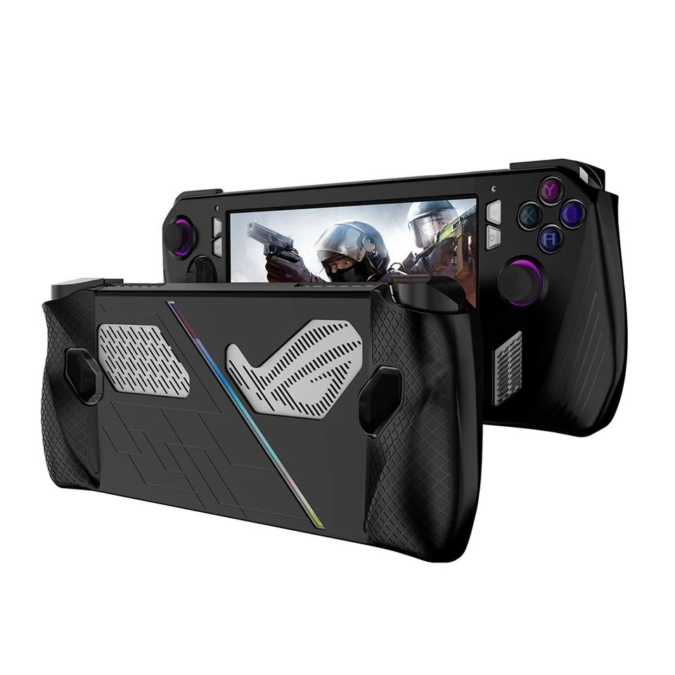 Silikón/TPU Console Protector s konzolou konzoly Cover Cover Cover Shock -odolné voči nárazovým príslušenstvom pre Ally Asus Rog