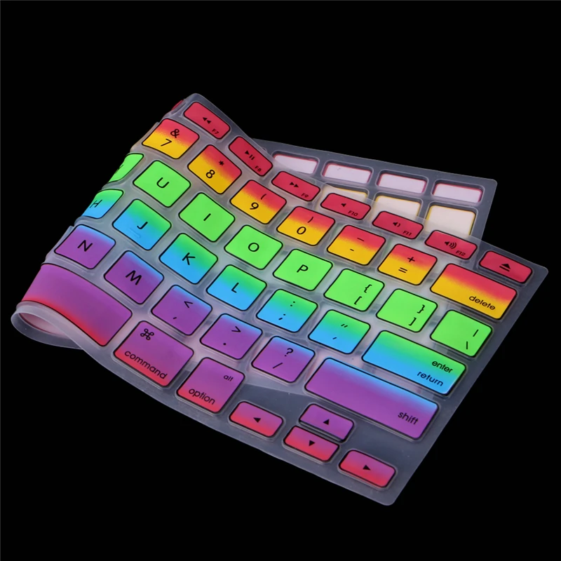 Silikónová klávesnica pokrýva pokožku ochrannú pre pokožku pre MacBook 13 