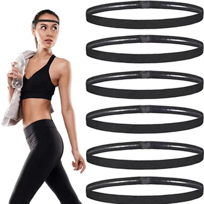 Silikónová nekĺzaná športová čelenka Elastic outdoor Sports Sweat Men Dámske telocvičňa Running Yoga Hair Band Futbalová tenisová hlava